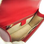 Gucci // Leather Sylvie Shoulder Bag // Red // Pre-Owned