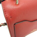 Valentino // Leather Garavani VLTN Uptown Shoulder Bag // Red // Pre-Owned