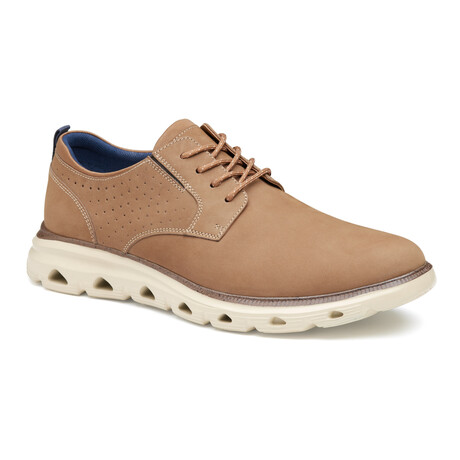 Nubuck Jenkins Plain Toe Derbys // Tan (7)