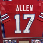 Josh Allen // Buffalo Bills // Autographed Red Jersey + Framed