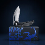 AKRAV Gen.6X // Fully Serrated Recurve Blade