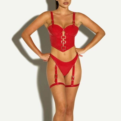 Unleashed Bustier // Red (S)