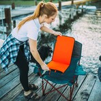 Backside XL Heated Pad Cover // Orange Blue