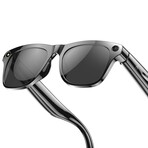 AI Smart Glasses: HD Camera, 144-Language Translator, Music & Call Functions (Black)