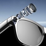 AI Smart Glasses: HD Camera, 144-Language Translator, Music & Call Functions (Black)