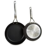 BergHOFF Essentials 2Pc Nonstick Hard Anodized Fry Pan Set, Black