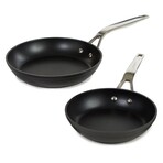 BergHOFF Essentials 2Pc Nonstick Hard Anodized Fry Pan Set, Black