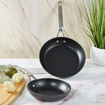 BergHOFF Essentials 2Pc Nonstick Hard Anodized Fry Pan Set, Black