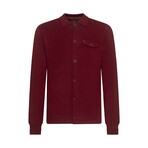Rathbone Knit Overshirt // Burgundy (XL)