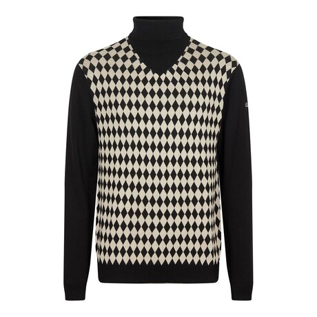 Malvern Roll Neck Jumper // Black (M)