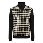 Malvern Roll Neck Jumper // Black (M)