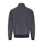 Berwick Check Harrington Jacket // Dark Grey (L)