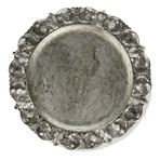 Embossed Charger Plates Set of 4 // 14"D (Brown)