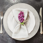 Antique Glass Charger 13" (Light Gold)