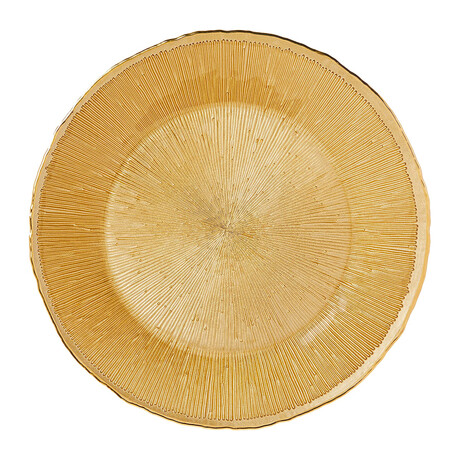 Fusion Gold Charger Plate 13"D