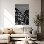 Lombard Street BW by Bruce Getty (16"H x 24"W x 1.5"D)