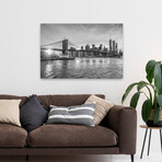 Brooklyn Bridge No. 3 B/W by Murray Bolesta (16"H x 24"W x 1.5"D)