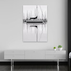 Monochrome Harbor by Nicholas Bell (16"H x 24"W x 1.5"D)