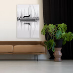 Monochrome Harbor by Nicholas Bell (16"H x 24"W x 1.5"D)