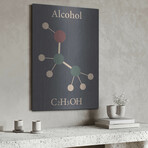 Alcohol Molecule by Luxe Metal (16"H x 12"W x 0.13"D)