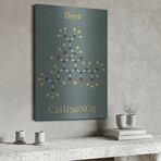 Beer Molecule II by Luxe Metal (16"H x 12"W x 0.13"D)