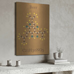 Beer Molecule I by Luxe Metal (16"H x 12"W x 0.13"D)