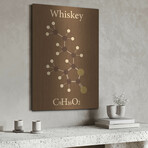 Whiskey Molecule by Luxe Metal (16"H x 12"W x 0.13"D)