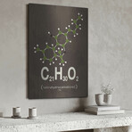 Molecule Thc by Typelike V.3 (24"H x 16"W x 0.13"D)