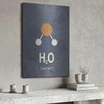 Molecule Water by Typelike (24"H x 16"W x 0.13"D)