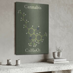 Cannabis Molecule by Luxe Metal (16"H x 12"W x 0.13"D)