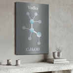 Vodka Molecule by Luxe Metal (16"H x 12"W x 0.13"D)