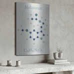 Melatonin Molecule I by Luxe Metal (16"H x 12"W x 0.13"D)
