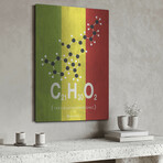 Molecule Thc by Typelike V.2 (24"H x 16"W x 0.13"D)