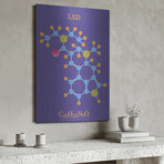 LSD Molecule 2 by Luxe Metal (16"H x 12"W x 0.13"D)