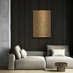 Beer Molecule I by Luxe Metal (16"H x 12"W x 0.13"D)