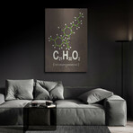 Molecule Thc by Typelike V.3 (24"H x 16"W x 0.13"D)