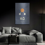 Molecule Water by Typelike (24"H x 16"W x 0.13"D)