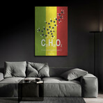 Molecule Thc by Typelike V.2 (24"H x 16"W x 0.13"D)