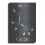 Alcohol Molecule by Luxe Metal (16"H x 12"W x 0.13"D)