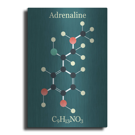 Adrenaline Molecule I by Luxe Metal (16"H x 12"W x 0.13"D)