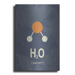 Molecule Water by Typelike (24"H x 16"W x 0.13"D)