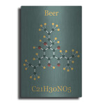 Beer Molecule II by Luxe Metal (16"H x 12"W x 0.13"D)