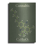 Cannabis Molecule by Luxe Metal (16"H x 12"W x 0.13"D)