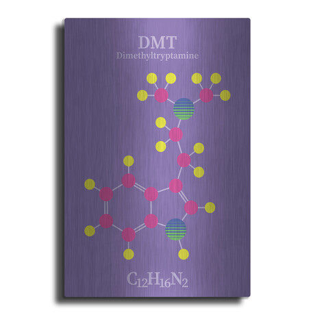 Dmt Molecule by Luxe Metal (16"H x 12"W x 0.13"D)