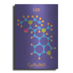 LSD Molecule 2 by Luxe Metal (16"H x 12"W x 0.13"D)