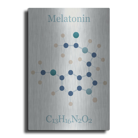 Melatonin Molecule I by Luxe Metal (16"H x 12"W x 0.13"D)