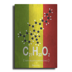 Molecule Thc by Typelike V.2 (24"H x 16"W x 0.13"D)