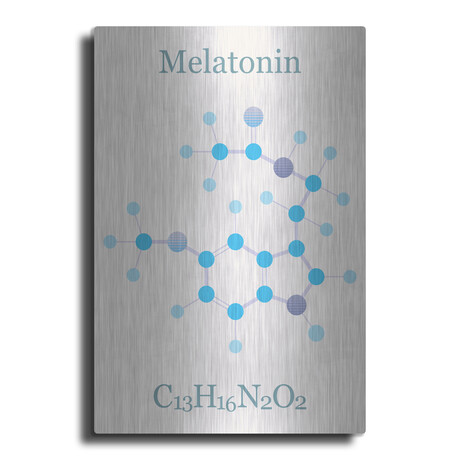 Melatonin Molecule II by Luxe Metal (16"H x 12"W x 0.13"D)