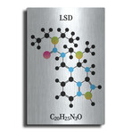 LSD Molecule by Luxe Metal (16"H x 12"W x 0.13"D)