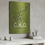 Molecule Thc by Typelike V.1 (24"H x 16"W x 0.13"D)